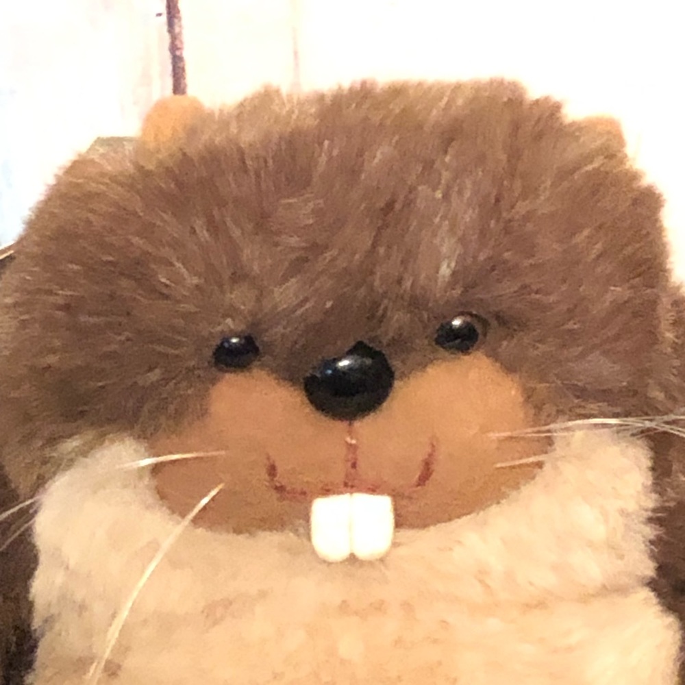 Heartline Snuggables Bentley the Beaver Plush 1983
